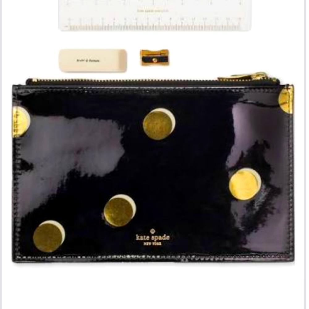 NWT Kate Spade Zipper Clutch+Accessories!